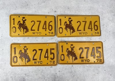 Wyoming License Plates