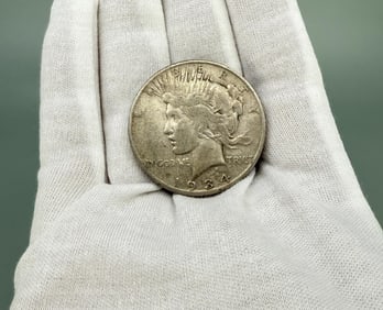 1934 S Silver Peace Dollar