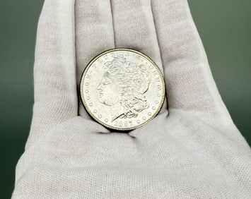 1887 P Morgan Silver Dollar