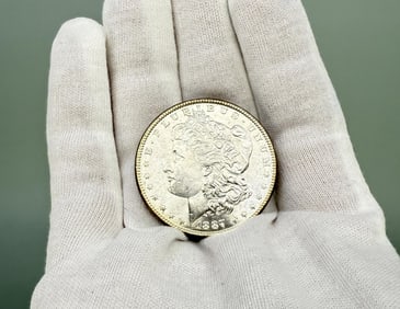1887 P Morgan Silver Dollar