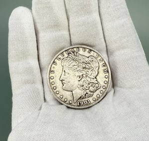 1901 O Morgan Silver Dollar