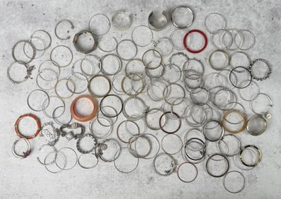 Large Group Of Costume Jewelry Bracelets