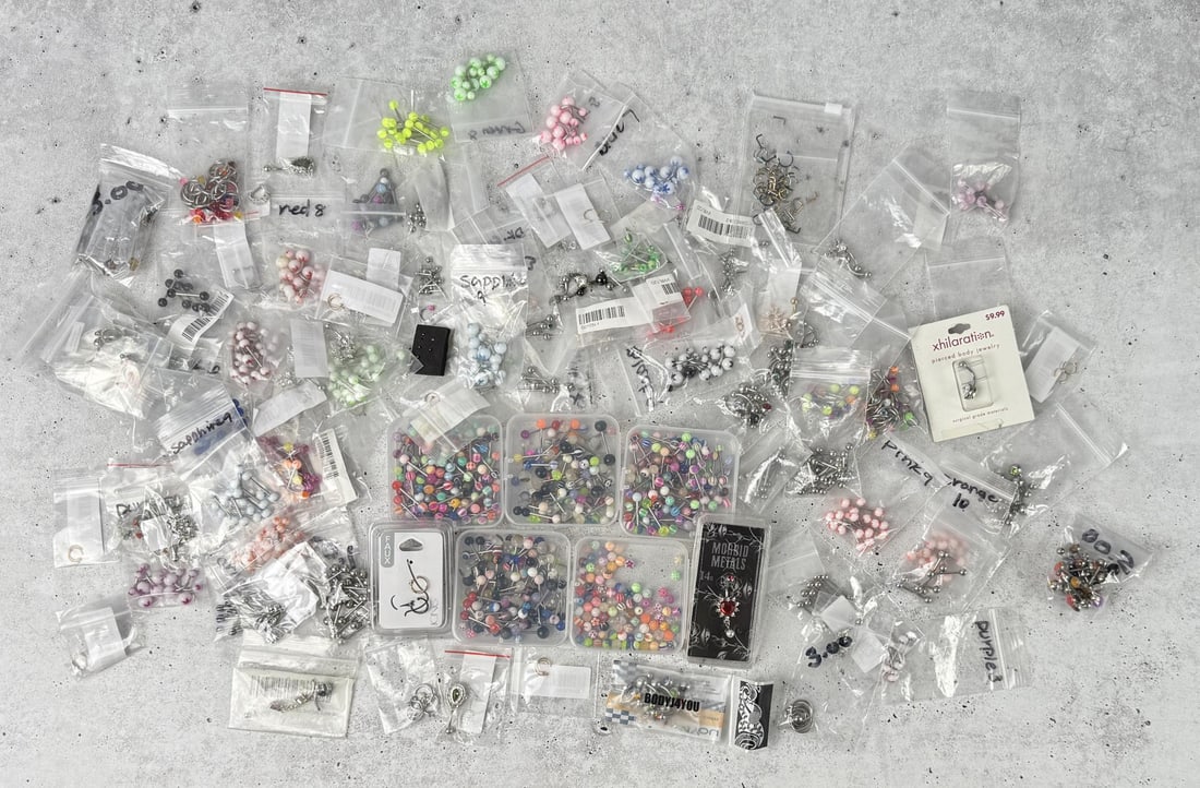 Large Group Of New Body Jewelry: 2.0 lbs