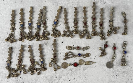 Group Of Afghan Kuchi Trouser Decorations