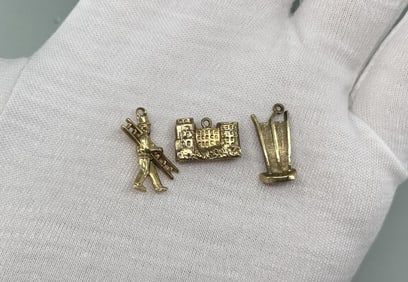 8K Gold German Charms
