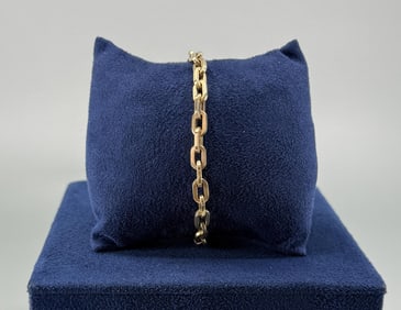 14K Gold Chain Link Bracelet