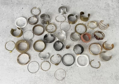 Large Collection of Costume Jewelry Bracelets