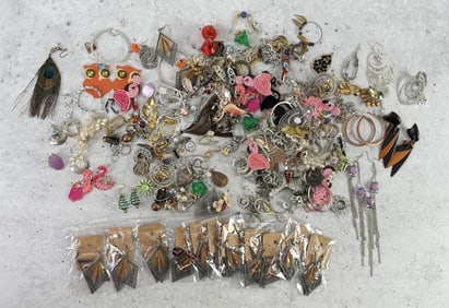 Collection of Costume Jewelry Earrings