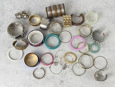 Collection of Costume Jewelry Bracelets