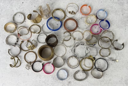 Collection of Costume Jewelry Bracelets