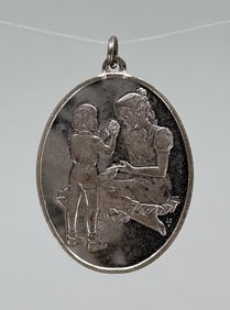 Sterling Silver 1976 Mothers Day Necklace Pendant