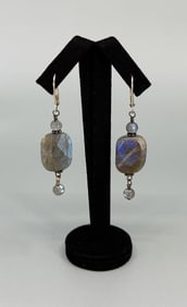 Faceted Labradorite Earrings