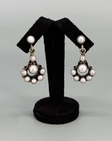 Sterling Silver Mother Of Pearl Earrings