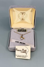 14k Gold Filled CZ Necklace