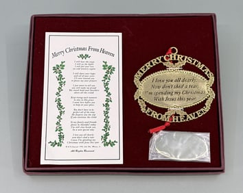 Merry Christmas from Heaven Ornament