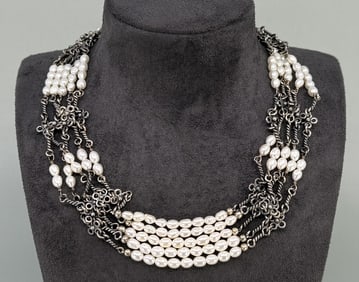 Silpada Sterling Silver Pearl Necklace
