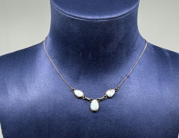 Sterling Silver Larimar Necklace