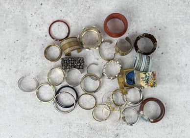 Group Of Costume Jewelry Bracelets
