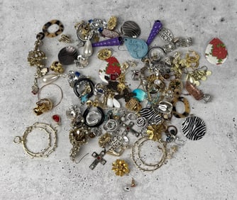 Group Of Costume Jewelry Earrings