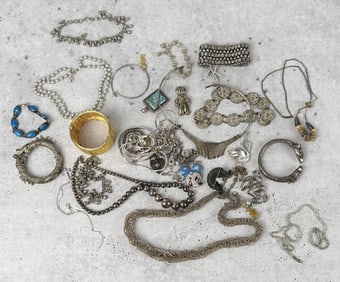 Group Of Costume Jewelry Necklace & Bracelets