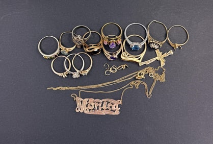 Group Of 10K Gold Jewelry