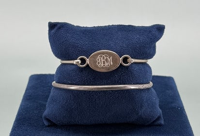 Pair Of Sterling Silver Bracelets