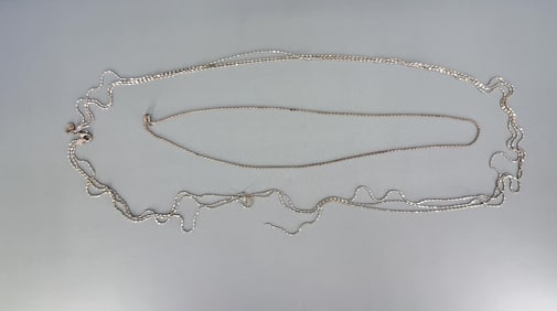 Pair Of Sterling Silver Necklaces