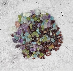 Large Group Of Rough Semi Precious Stones