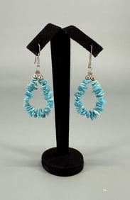 Navajo Sterling Silver Turquoise Earrings