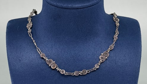 Taxco Mexico Sterling Silver Necklace