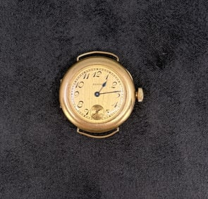 WWI WW1 Era Converted Elgin Gold Pocket Watch