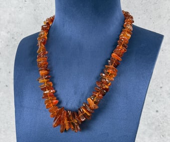 Baltic Amber Nugget Necklace