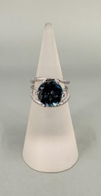 Sterling Silver Blue Topaz Ring