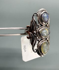 JTI Sterling Silver Ethiopian Opal Ring