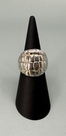 Bella Luce Sterling Silver Crocodile Skin Ring