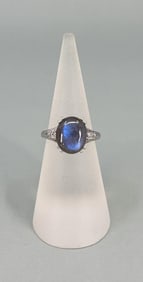 PC Jeweller Sterling Silver Labradorite Ring