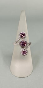 Bella Luce Sterling Silver Pink Topaz Ring