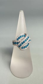 Bella Luce Sterling Silver Neon Apatite Ring