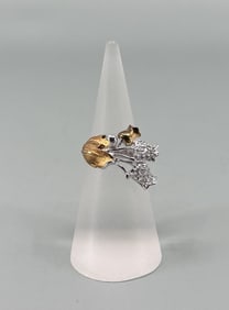 Sterling Silver Triple Flower Ring