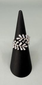 Sterling Silver Leaf Wrap Ring