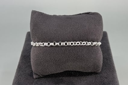 Arezzo Italy Sterling Silver Link Bracelet