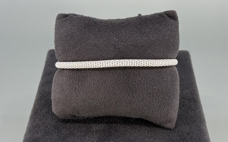 Italian Sterling Silver Mesh Bracelet