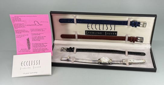 Ecclisii Sterling Silver Mesh Watch