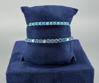 Adjustable Sterling Silver CZ Bracelets