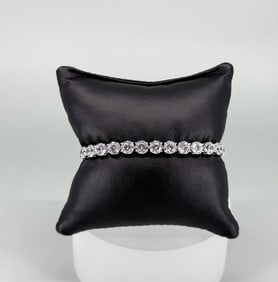 Fuzion Creations Sterling CZ Tennis Bracelet