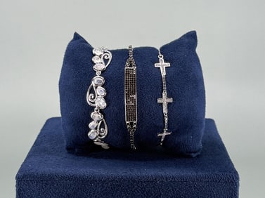 Adjustable YGI Sterling Silver Bracelets
