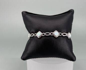 Bella Luce Silver Overlay Opal Bracelet