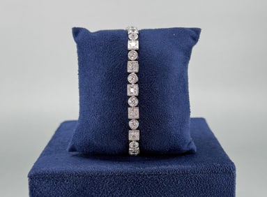 Palm Beach Jewelers Sterling Silver CZ Bracelet