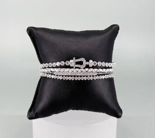 Group Of Adjustable Sterling Silver Bracelets