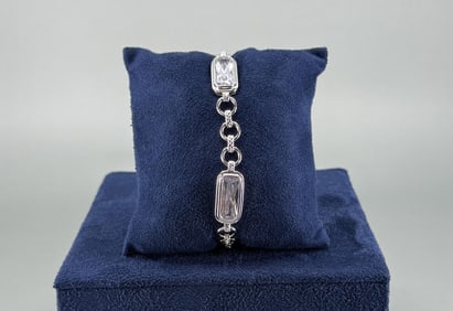 Sterling Silver CZ Bracelet
